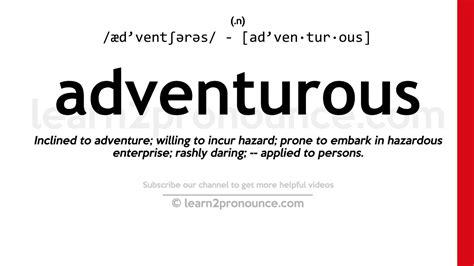 ADVENTUROUS Meaning in Tagalog .